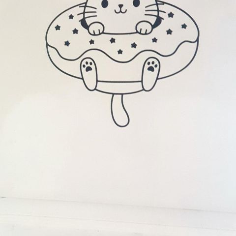 DonutCat Vinyl/Klistremerker