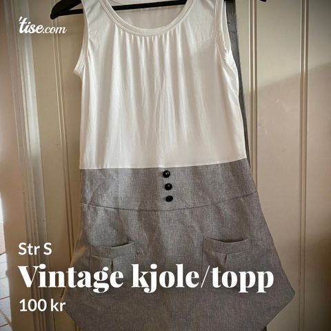 Vintage kjole/topp str S