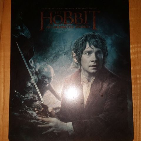 The Hobbit. An Unexpected Journey. Blu Ray i steelbook. 2 Disc