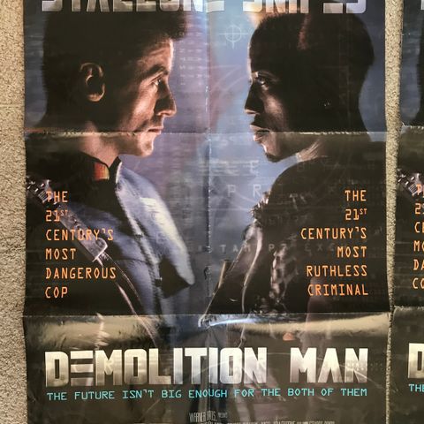 Filmplakat DEMOLITION MAN fra 1993