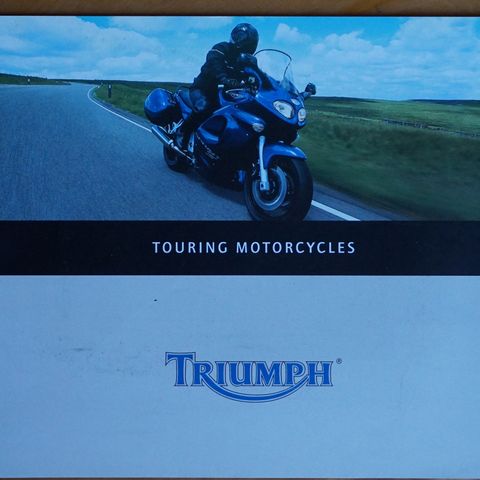 Triumph touring motorcycles brosjyre