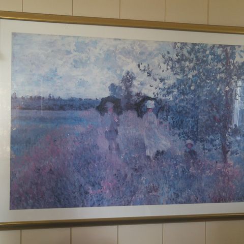 Bilde av Monet, print med ramme.