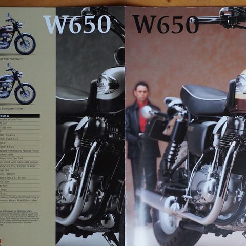 Kawasaki W650 brosjyre 2002
