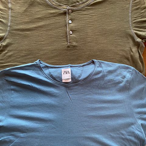 Marc Jacobs t-shirt army XL & Zara blå L