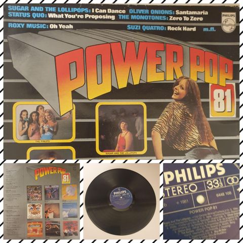 VINTAGE/RETRO LP-VINYL "POWER POP 1981 INKLUDERT KIZZ +++"