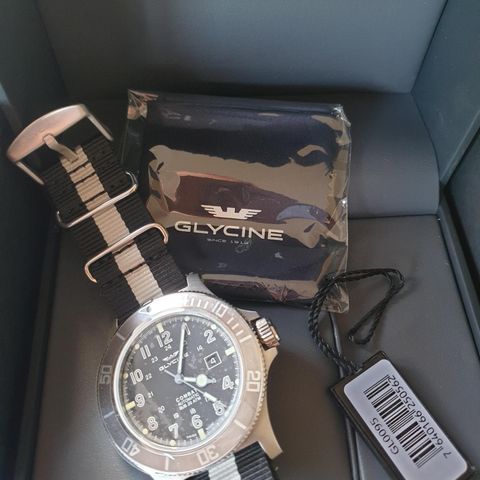 Glycine Combat SUB Sort / Stål Ø48 mm