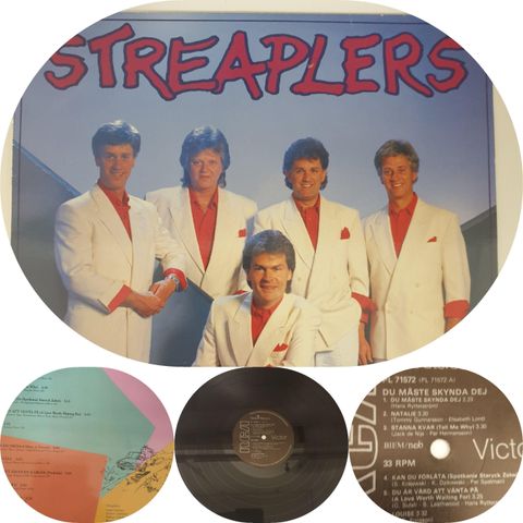 VINTAGE/RETRO LP-VINYL "STREAPLERS/DU MÅSTE SKYNDA DIG 1987"