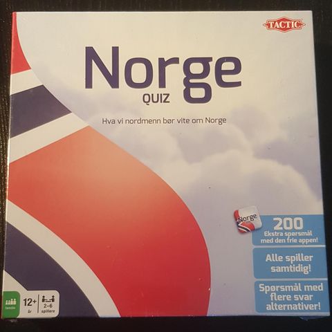 Uåpnet brettspill: Norge Quiz (Tactic)