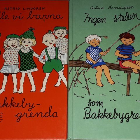 2 ASTRID LINDGREN.BAKKEBYGRENDA BØKER.