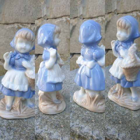 VINTAGE/RETRO "PORSELEN FIGUR - JENTA MED KURVEN" 