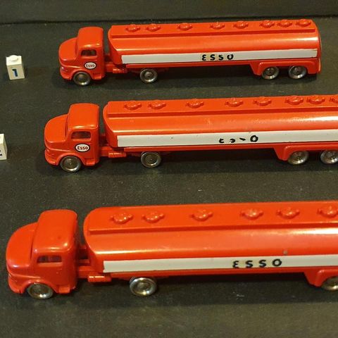 Lego H0 modeller Esso semi Tankbil modeller fra 50/60 tall