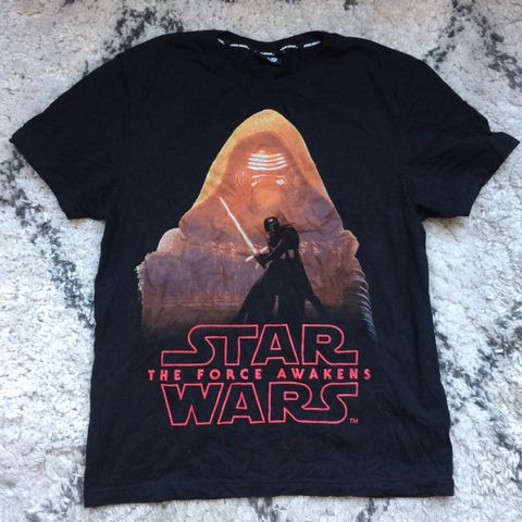Svart Star Wars The Force Awakens t-skjorte