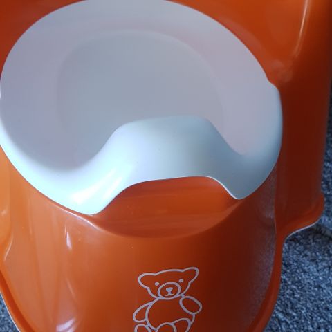 Ny Toalett training BabyBjörn Pottestol, Powder Orange /White