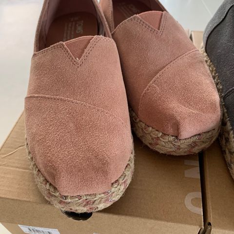 Toms espadriller - rosa - ubrukt