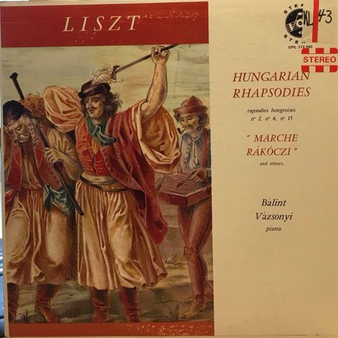 Liszt* - Bálint Vázsonyi – Hungarian Rhapsodies ( LP, Album 1966)