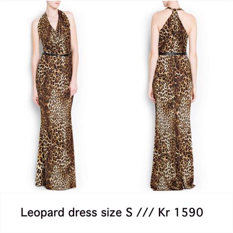 Leopard kjole fra Mango