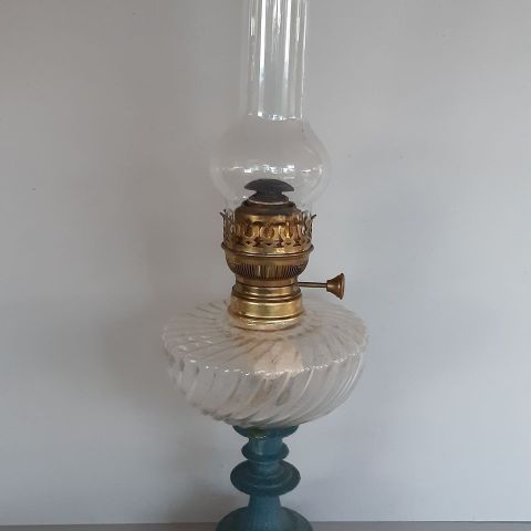 Parafin/olje bordlampe