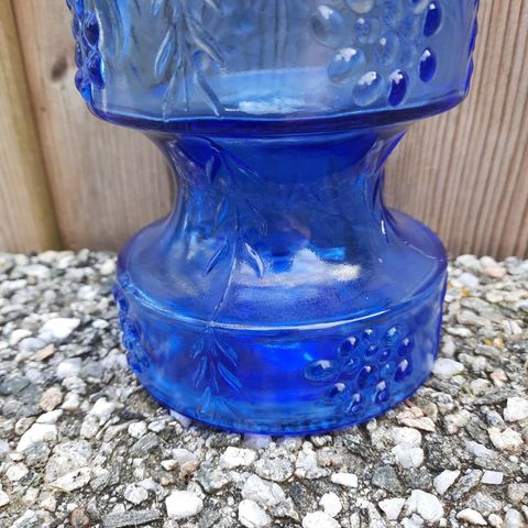 Retro finsk glassvase/lysestake.