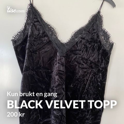 Black Velvet Topp