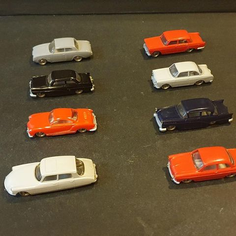 LEGO H0 modeller fra 50/60 tallet. Ford, Opel,  VW,  Citroën,  Fiat