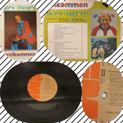 VINTAGE/RETRO LP-VINYL "THORE SKOGMAN/VELKOMMEN 1979"