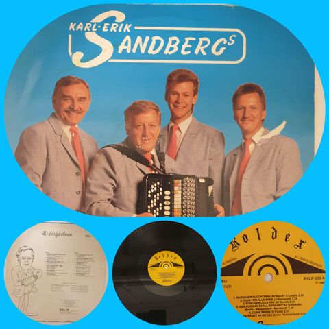 VINTAGE/RETRO LP-VINYL "KARL - ERIK SANDBERG'S/ 40 ÅRS JUBILEUM 1990"