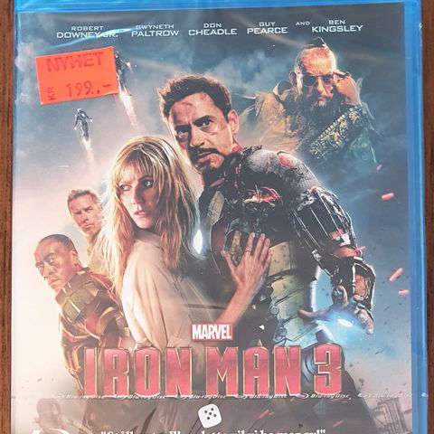 Iron man 3 - Blu-ray (Ny i plast)