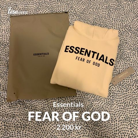 Fear of god Esentials Cream hoodie (Kids L)