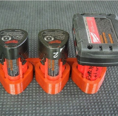 Milwaukee M12 batteri holder