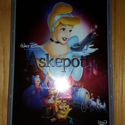 Walt Disney Askepott. DVD. ( Diamond Edition) Ny i plast. Slipcase