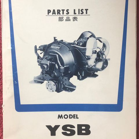 Yanmar Diesel Engine Parts List Model YSB8