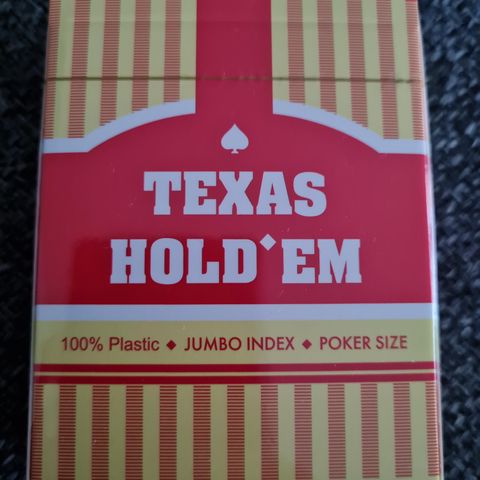 Pokerkort, plastikk kort (nye) Poker Texas