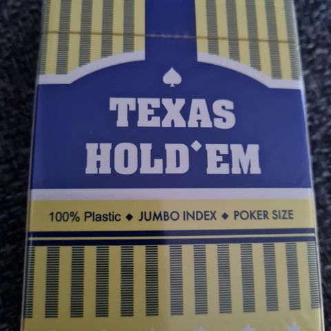 Pokerkort, plastikk kort (nye) Poker texas