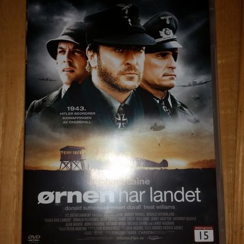 Ørnen har landet. DVD. ( Basert på bestselgeren av Jack Higgins)