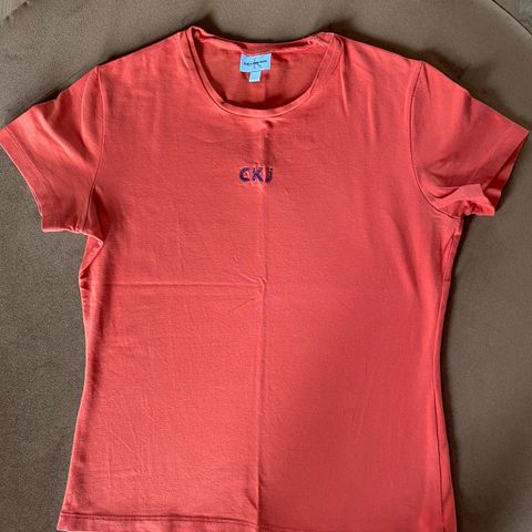 Calvin Klein Jeans t-shirt oransje str. S