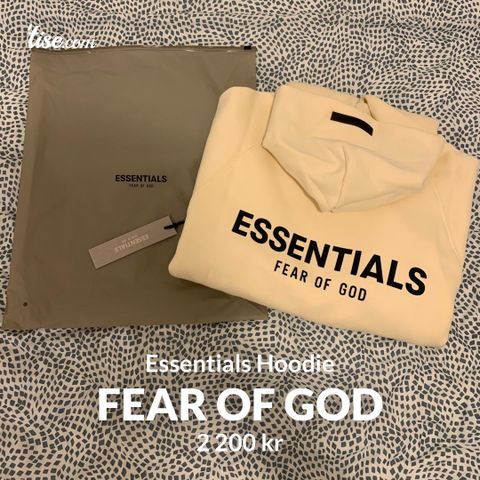 Fear of god Essentials Cream Hoodie