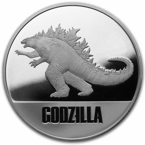 2021 NIUE 1 OZ SØLV GODZILLA