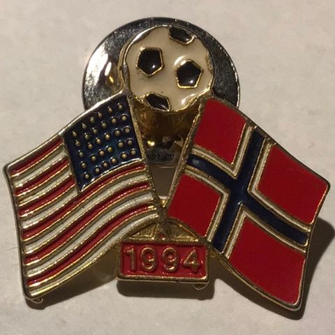 Pins Fotball VM USA-Norge flagg 1994