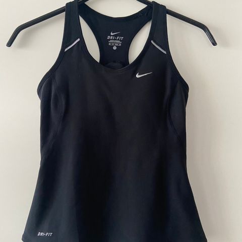 Nike Dri-Fit treningstopp, svart, strl. XS