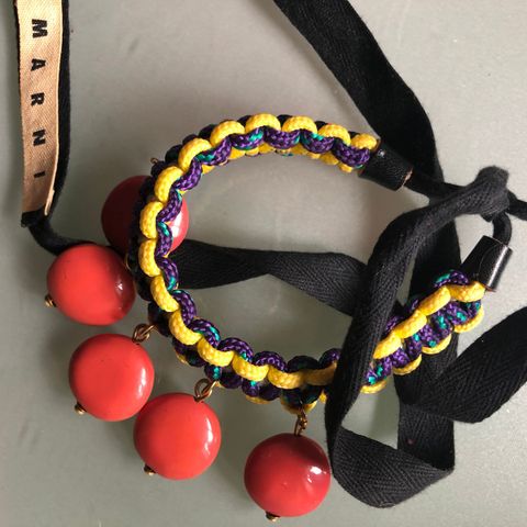 Marni armbånd orange resin