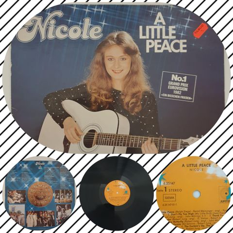 VINTAGE/RETRO LP-VINYL "NICOLE/A LITTLE PEACE "  GRAND PRIX EUROVISION 1982