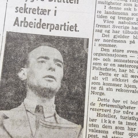 Arbeiderbladet 24.05.45: Westfalens dødsseilas. Trygve Bratteli ny sekretær AP