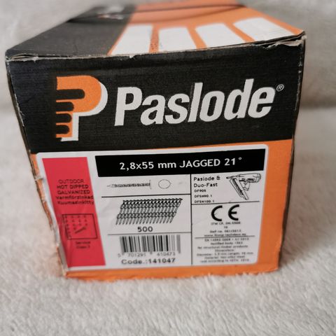 Paslode 2,8x55 mm JAGGED 21"  500 stykker