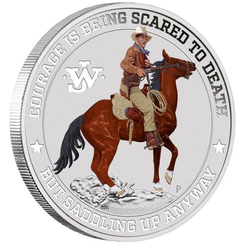 2021 TUVALU JOHN WAYNE FARGET 1 OZ SØLV