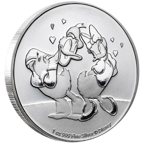 NIUE 2021 DONALD & DAISY - 1 OZ SØLV