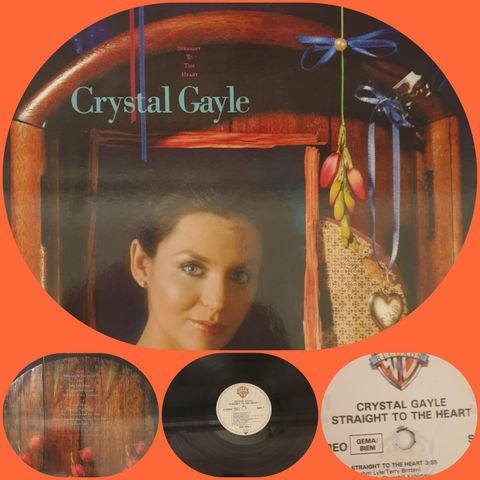 VINTAGE/RETRO LP-VINYL "CRYSTAL GAYLE/STRAIGHT TO THE HEART 1986"