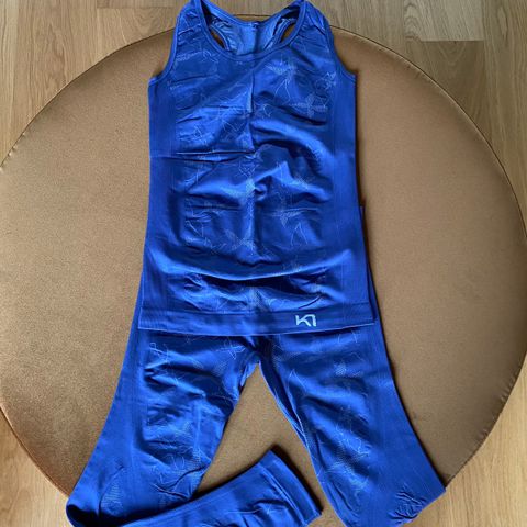 Kari Traa singlet/tights blå str.xs/s