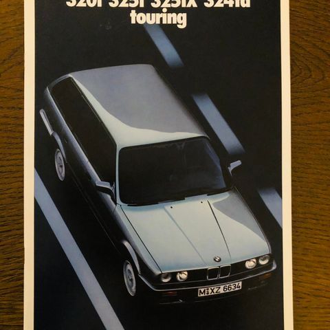 Brosjyre av BMW 3-serie Touring - 2/1987