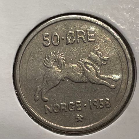 50 øre 1958