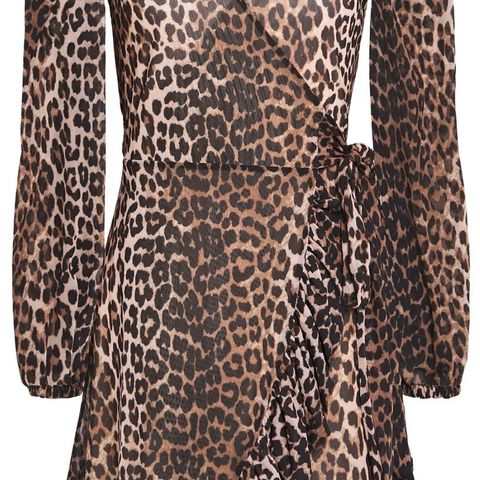 Ganni leopard kjole